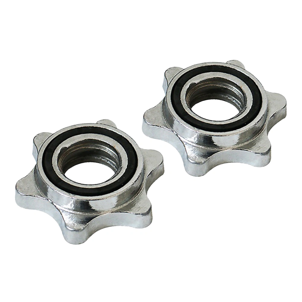 Solid Cast Iron Dumbbell Double Safety Plated Nut