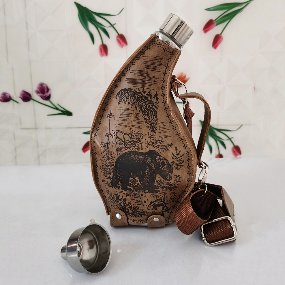 304 Stainless Steel Hip Flask 3 Kg Horn Hip Flask Household