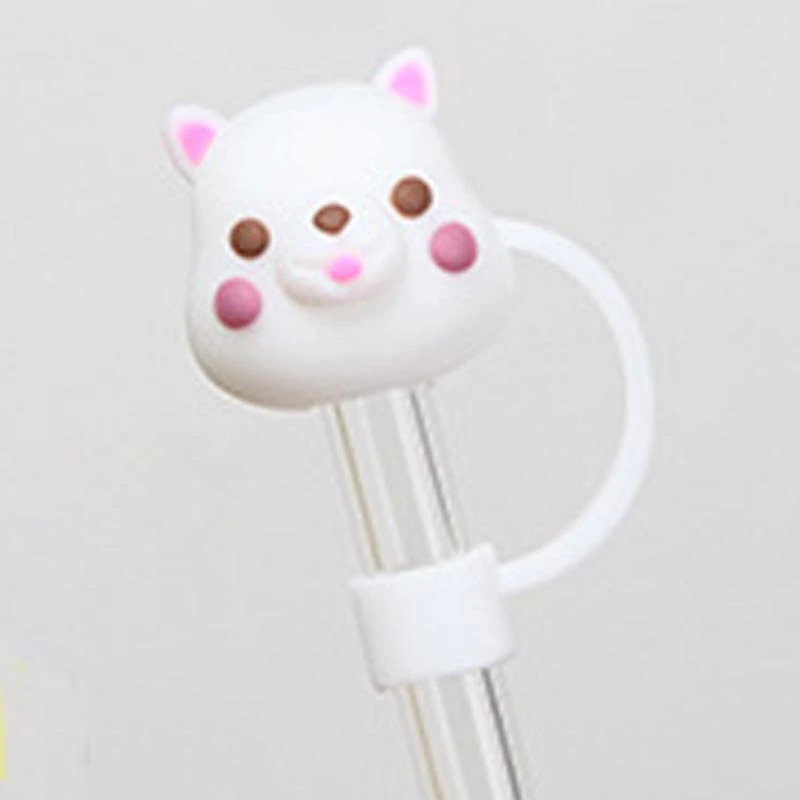 Fashionable Simple Cute Stainless Steel Straw Cap