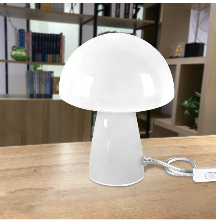 Lazy Induction Touch Children's Mushroom Lamp Bedroom Bedside Table Lamp