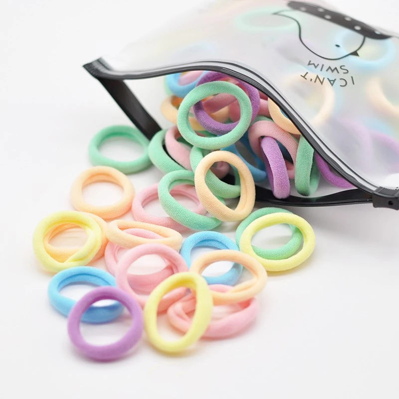 Pure Color Simple Children's Towel Hair Ring