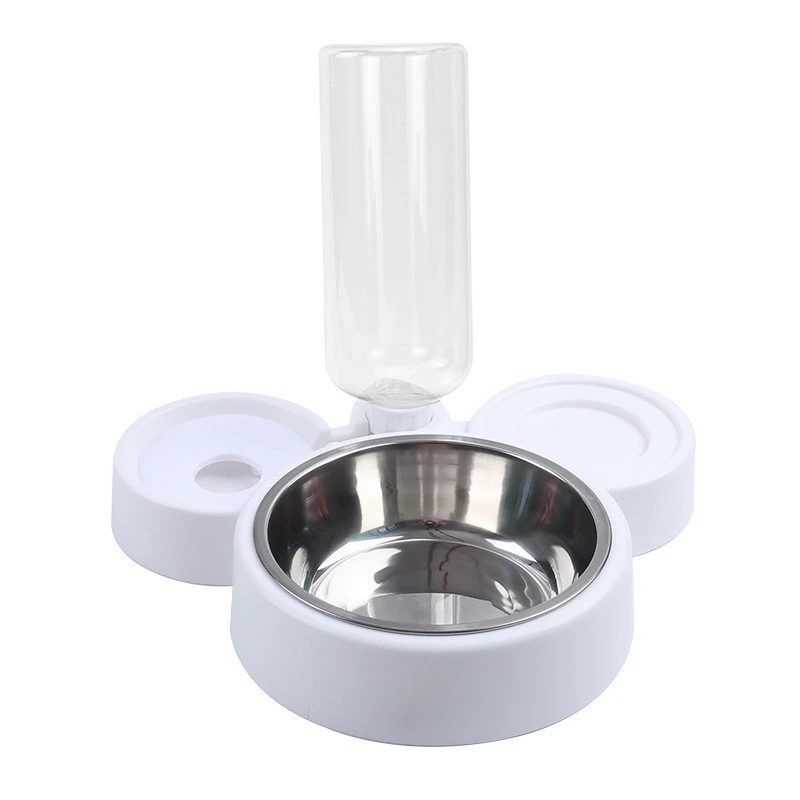 Pet Drinking Water Feeder Stainless Steel Cat Bowl