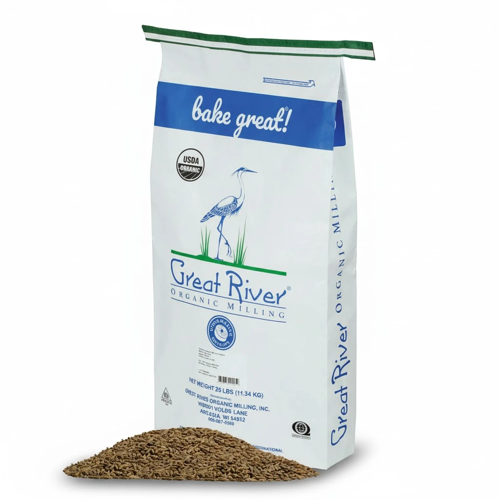 Great River Organic Milling, Whole Grain, Rye Grain, Organic, 25-Pounds (Pack of 1)