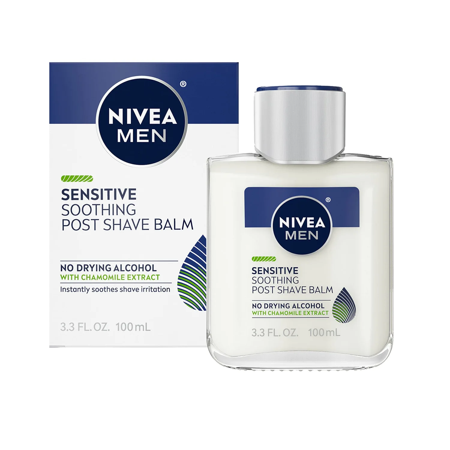 Nivea Men Sensitive Post Shave Balm, 3 Pack of 3.3 Fl Oz Bottle