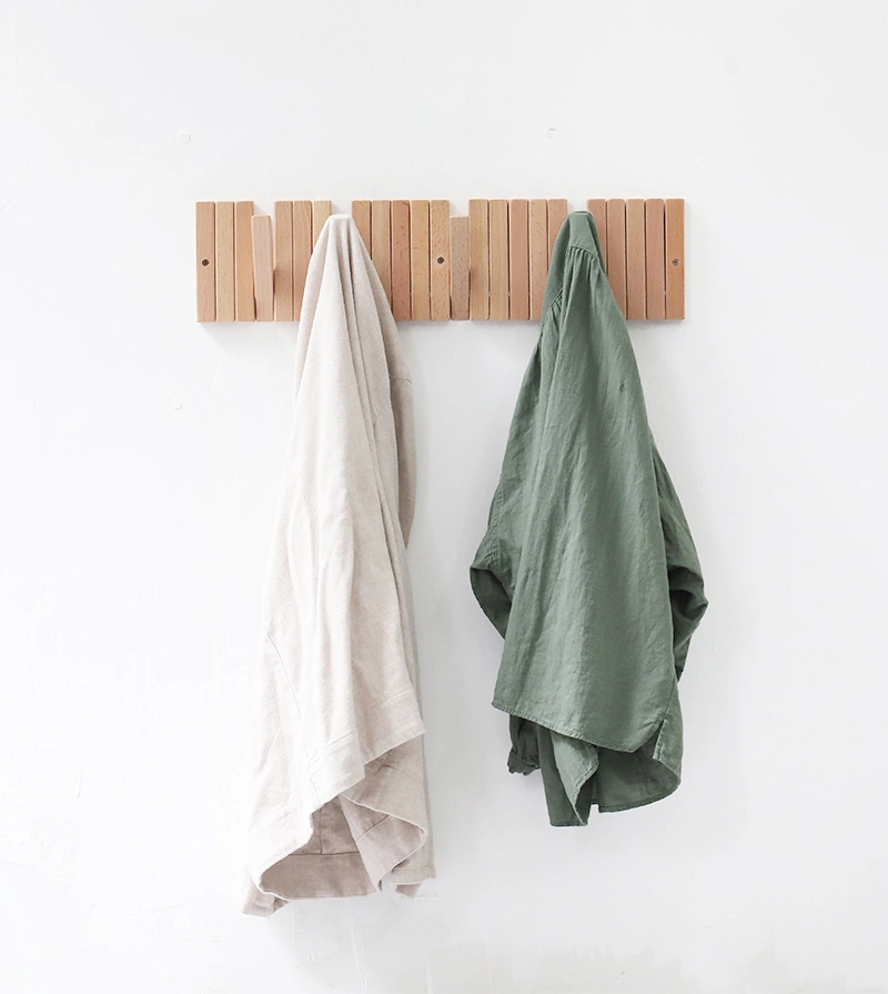 Wooden Bar Hook Wall Creative Wooden Coat Hook Wooden Coat Rack