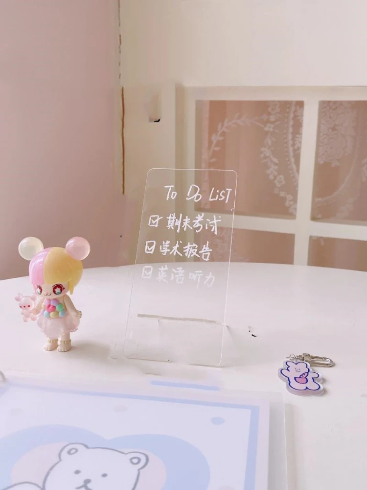 Ins Wind Transparent Acrylic Note Board