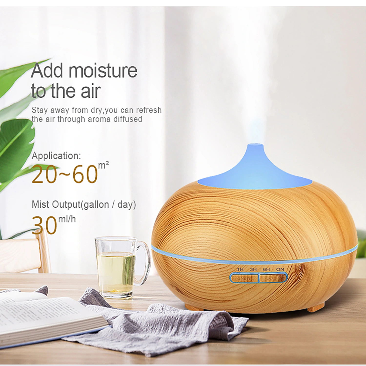 Household Ceramic Aroma Diffuser Humidifier Office Fragrance Blowing Machine