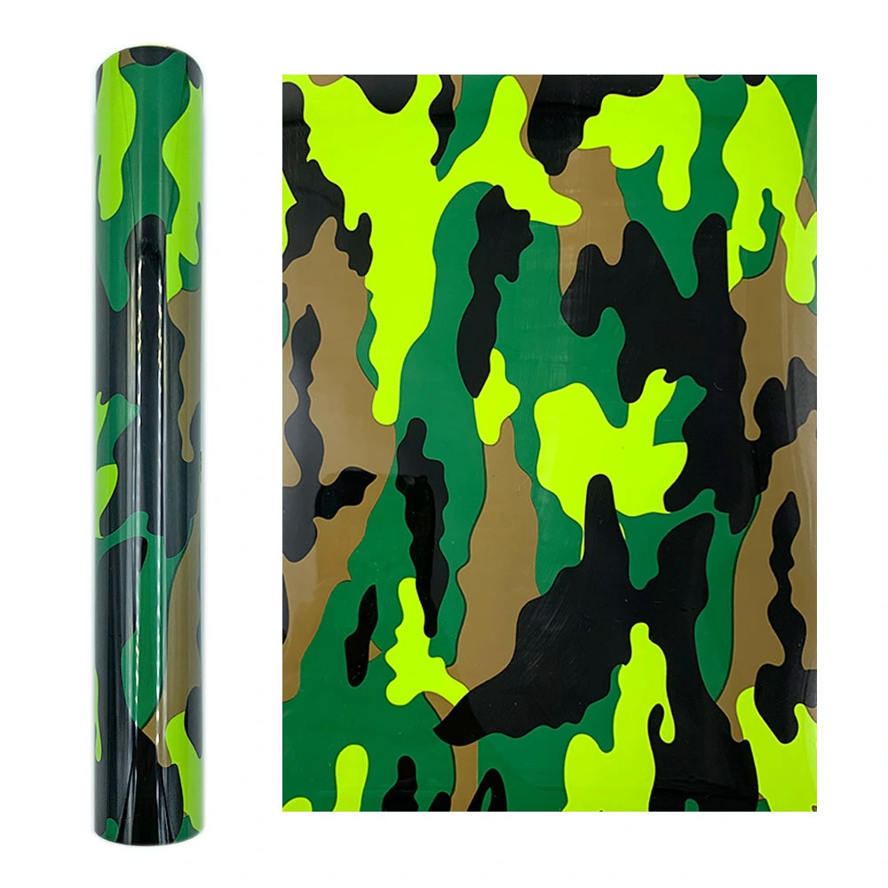 Camouflage Leopard Print Heat Transfer HTV Lettering Film Heat Transfer Vinyl