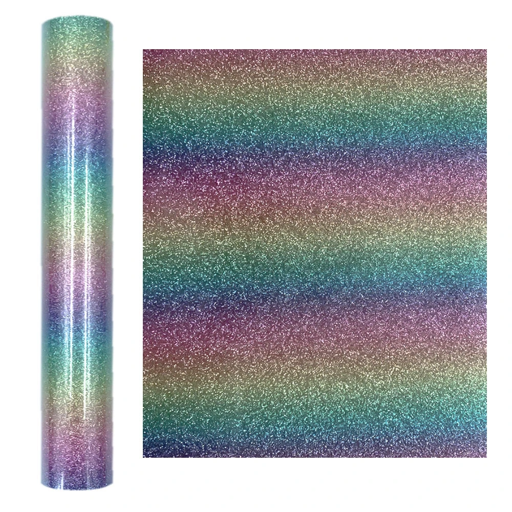 Rainbow Glitter Lettering Film Clothing Printing