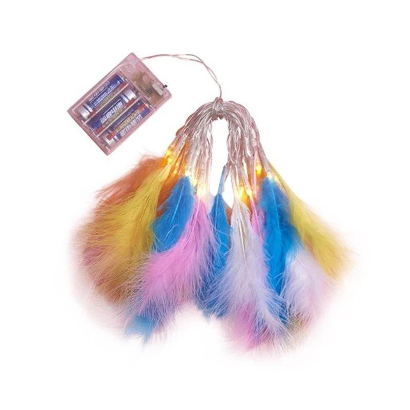 Led Feather Battery String Lights Christmas Party Party Decoration String Lights