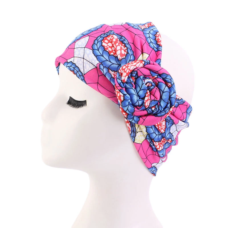 New Ethnic Style Wide Hair Band Headgear Vortex Flower Knotted Headband