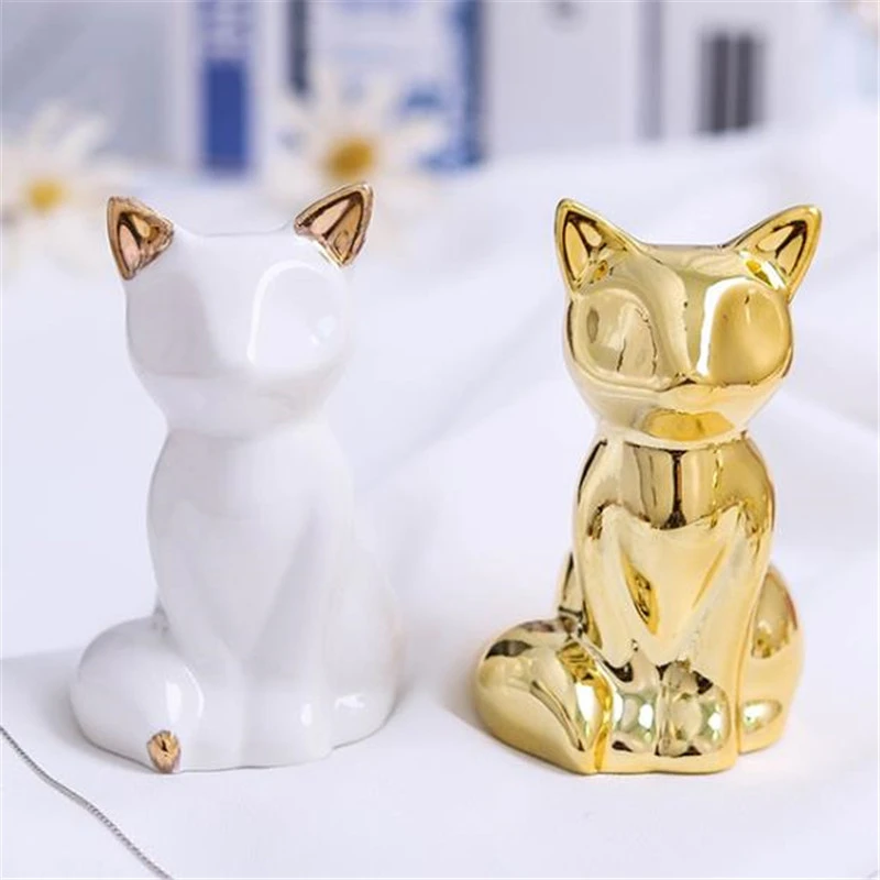 European-style Ceramic Crafts Fox Home Creative Decoration