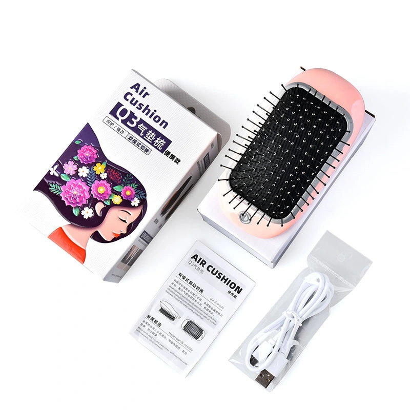 Rechargeable Anti-static Air Cushion Metal Comb