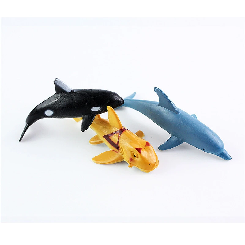 24 Marine Models Simulation Animal Toys Penguin Shark