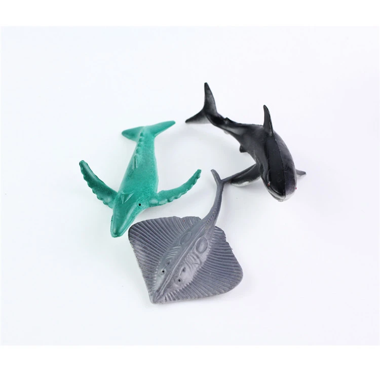 24 Marine Models Simulation Animal Toys Penguin Shark