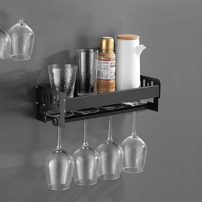 Kitchen Wine Glass Rack Upside Down Hanging Rack