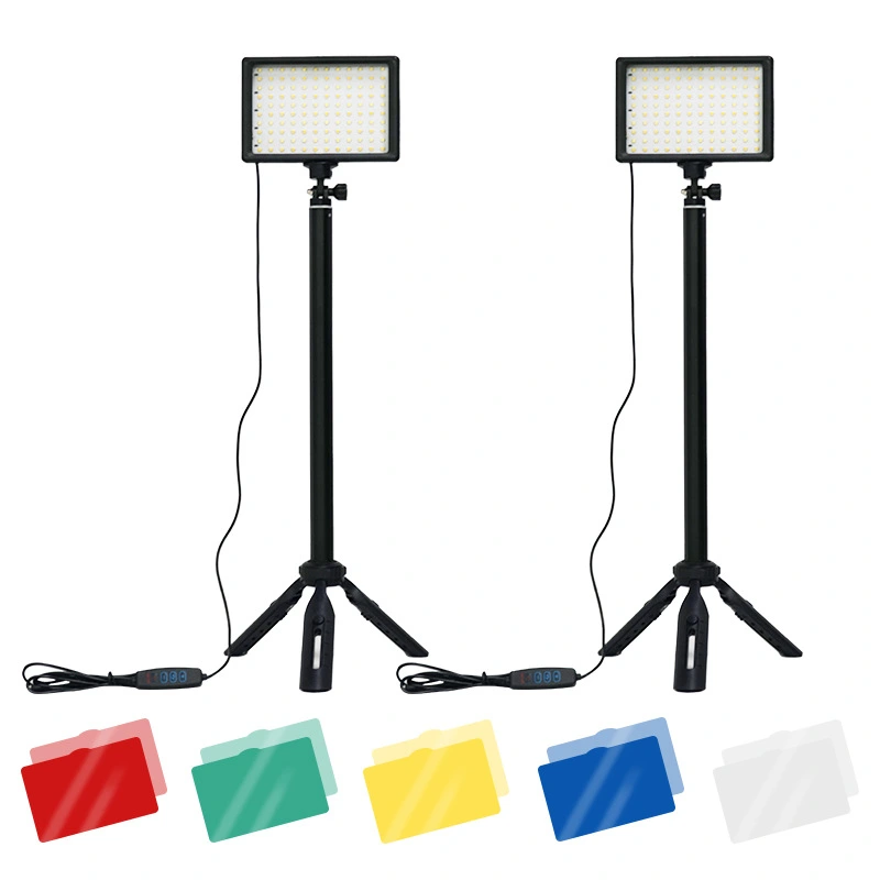 Compatible with Apple, LED Flat Panel Live Indoor Photography Portable Tripod Square Lamp