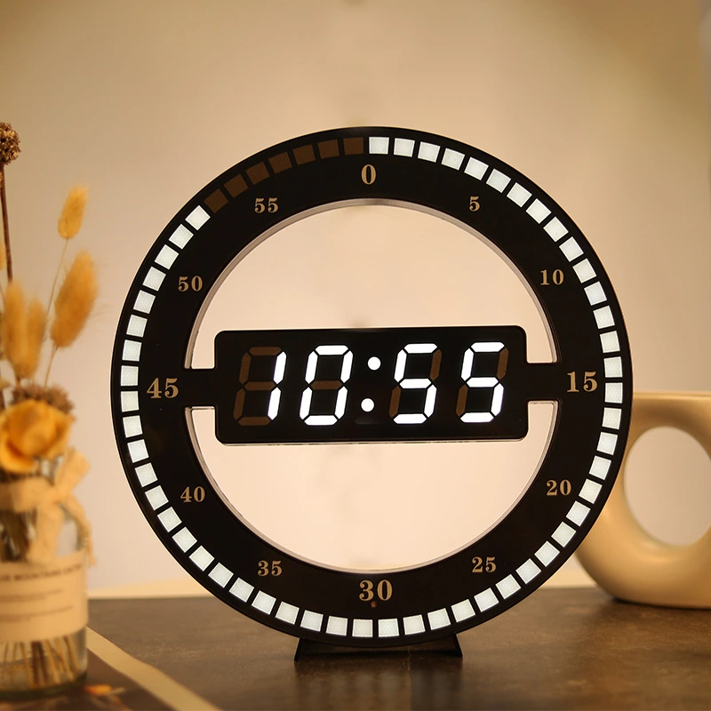 Digital Electronic Clock Simple LED Round Clock