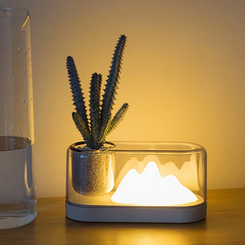 Simple Mountain Night Light USB Charging