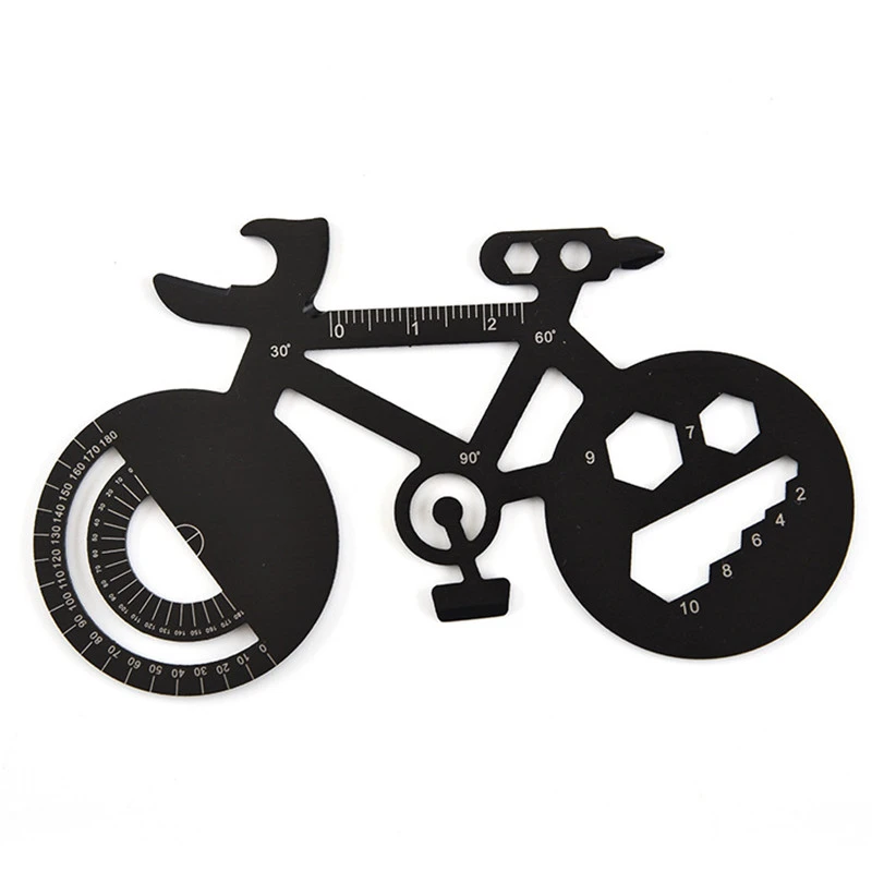 Stainless Steel Multifunctional Bicycle Card Tool Creative Bottle Opener