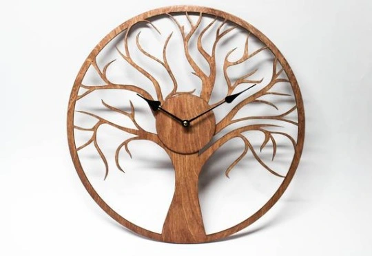 Tree Of Life Vintage Wooden Wall Clock