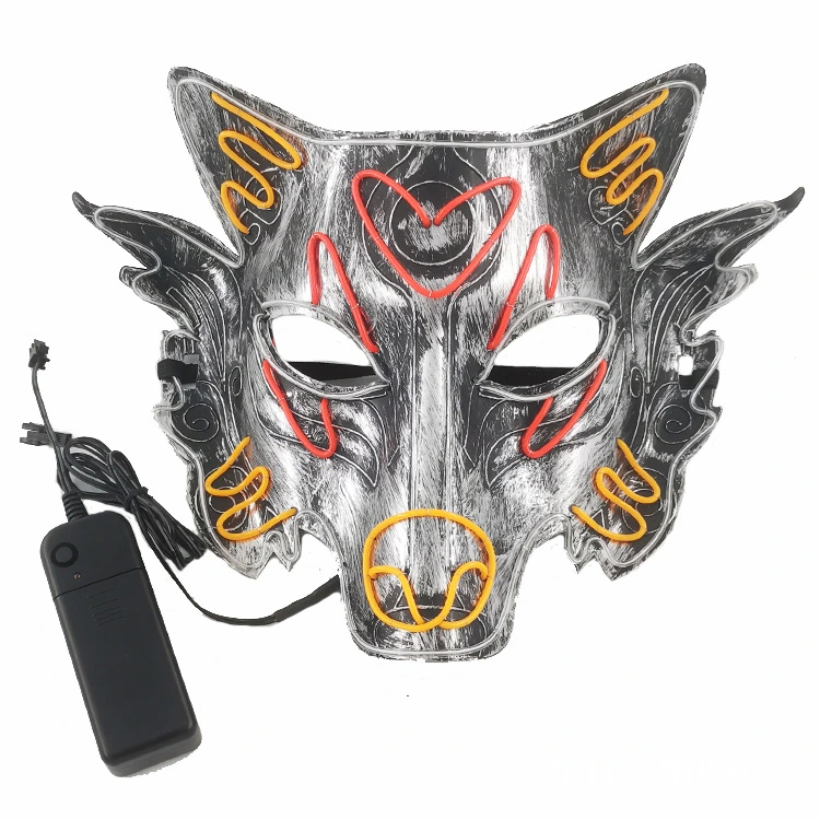 Creative Masquerade Wolf Head Glow Mask