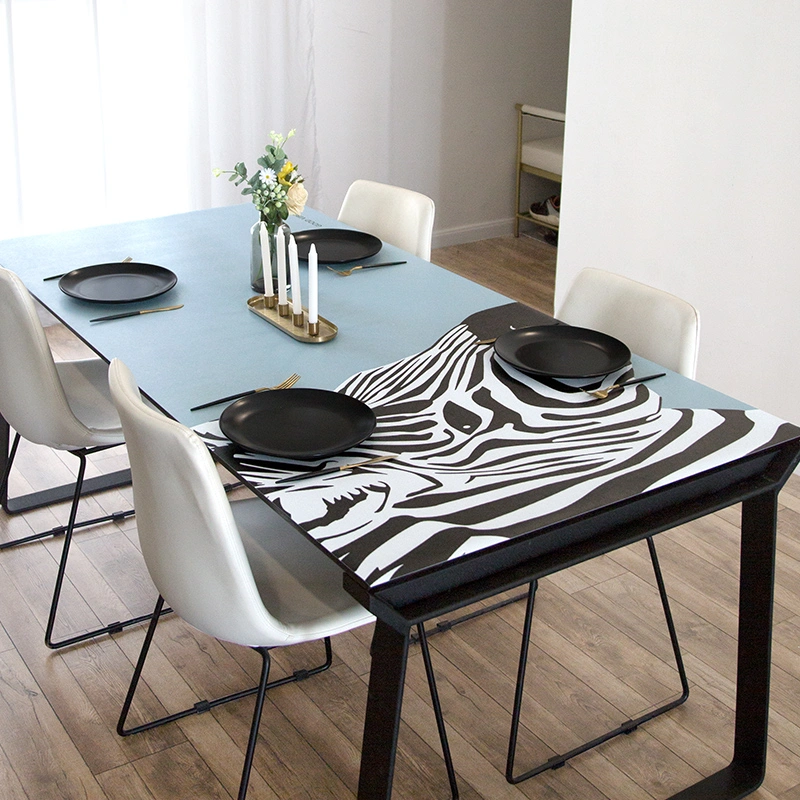 Household Waterproof And Oil-proof Anti-scalding Disposable Zebra Tablecloth