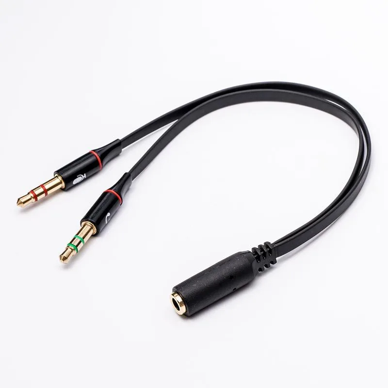 Two-in-one Splitter Headphone Conversion Computer Headset One-to-two Audio Cable