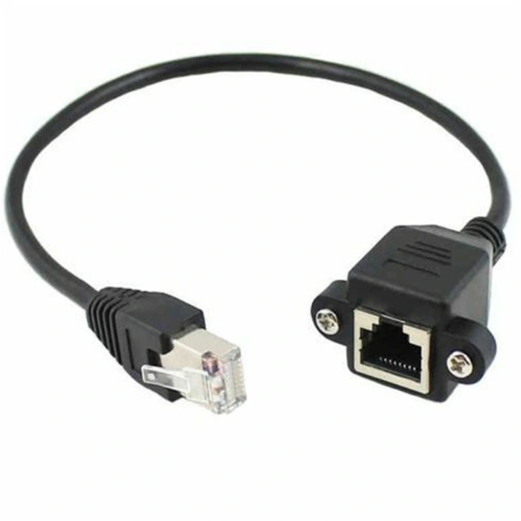 Network Cable Extension Cable Network Male To Female Tape Screw Hole