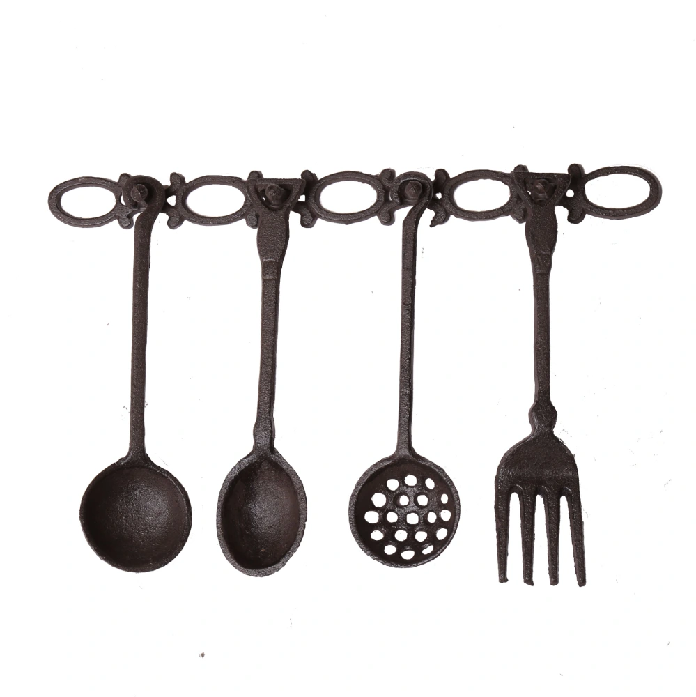 Old American Style Cast Iron Tableware Wrought Iron Accessories Wall