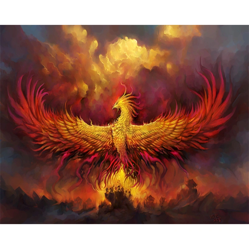 Fire Phoenix Theme Diamond Painting