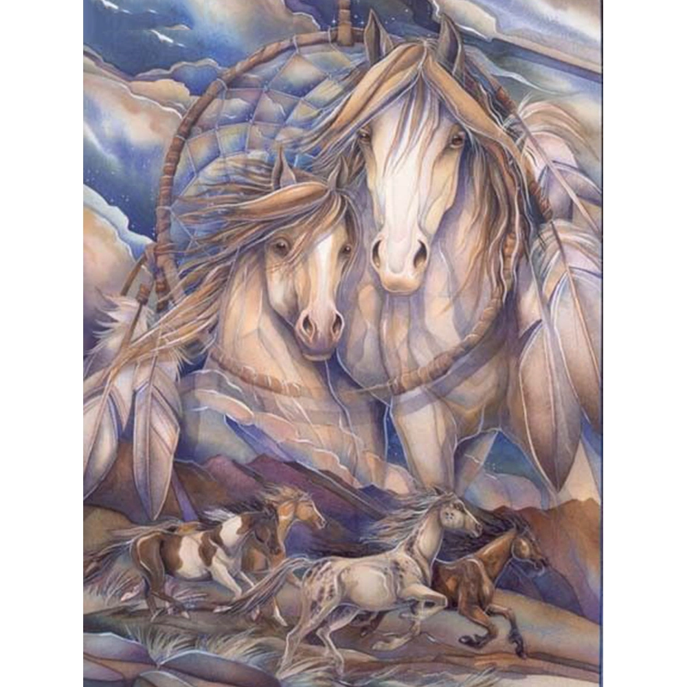 Diamond Painting Animal Theme Floating Horse 5D Embroidery