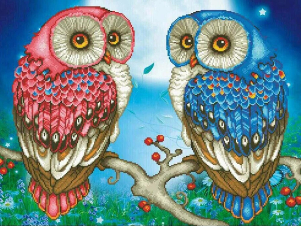 Diamond Painting Love Owl Theme 5D Embroidery