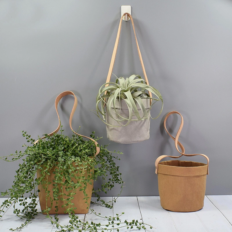 Washable Kraft Paper Hanging Flower Pot