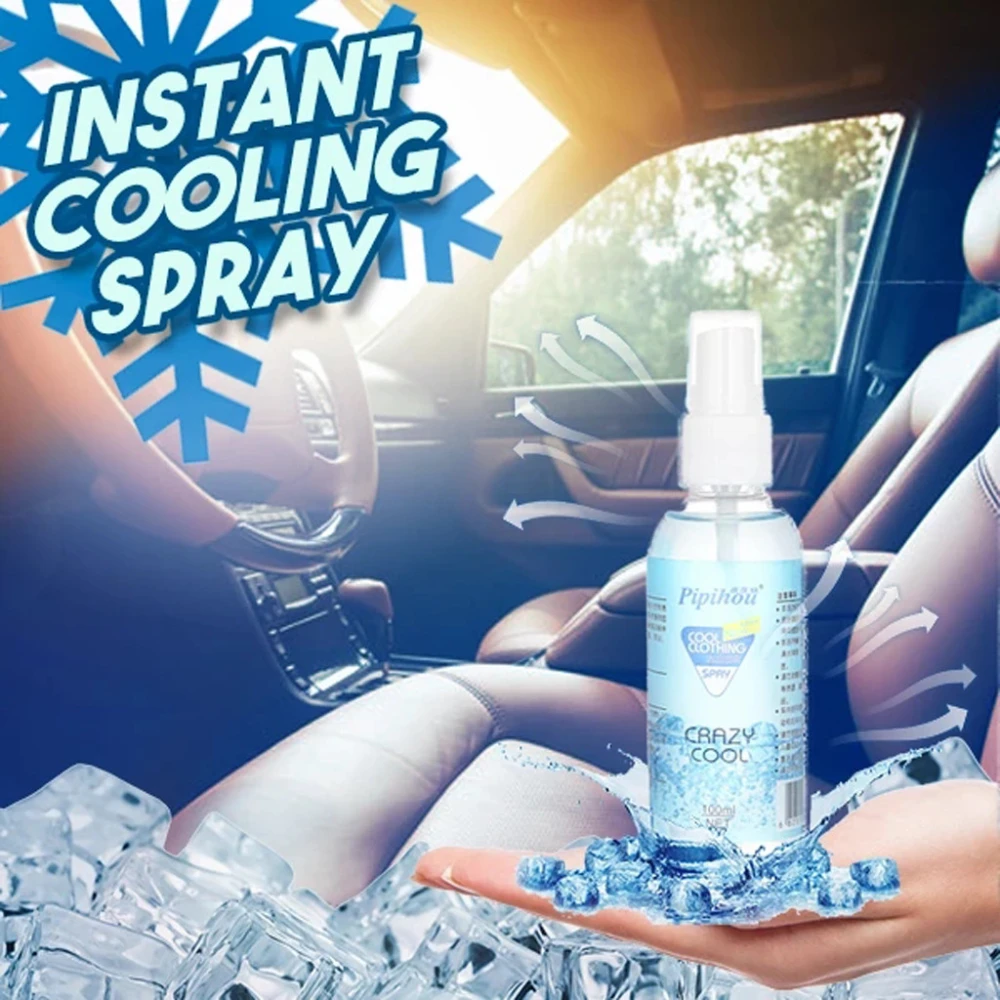 Dry ice cooling spray