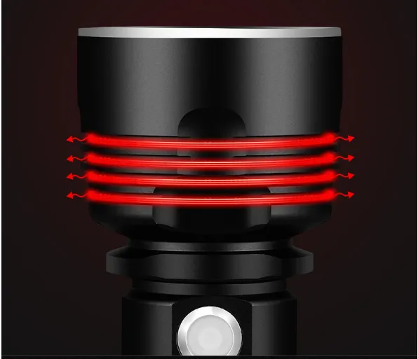 Waterproof camping multifunctional flashlight