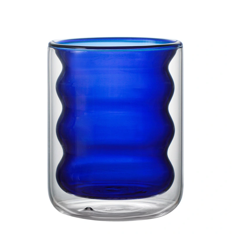 Creative Color Double-Layer Insulated Glass Water Cup