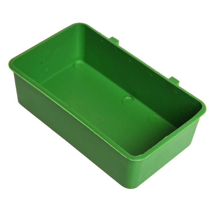 BD Bird Food Box Parrot Bath Tub Plastic Trough Box With Handle Water Box Bird Food Bowl