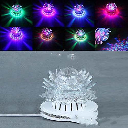 Auto Rotating Disco RGB Led Stage Light Magic Ball Party Club