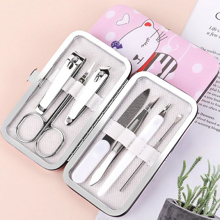 Creative Net Red Cartoon 7-piece Set Nail Clipper Manufacturer''s Portable