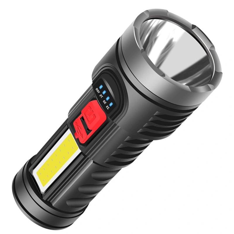 Rechargeable Flashlight Illuminated LED Power Display High Power