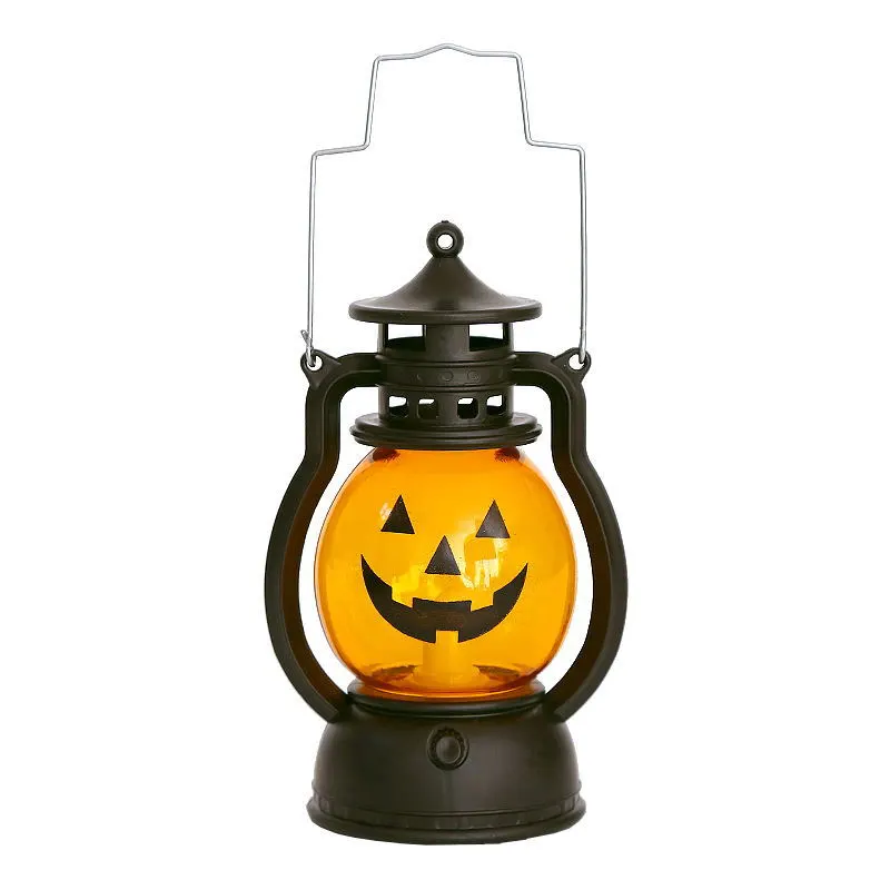 Halloween Oil Lamp Portable Pumpkin Lantern Skull Decoration