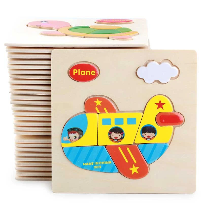 Wooden three-dimensional children's toys