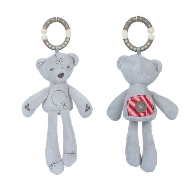Bear And Rabbit Plush Rattle Toy