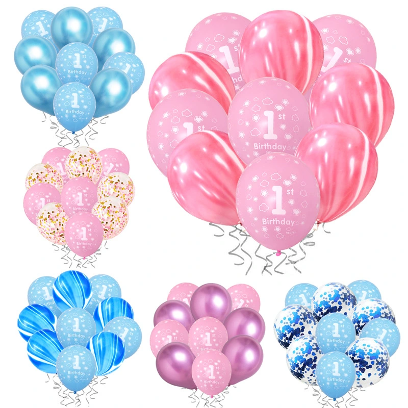 One-year-old Latex Birthday Party Decoration Balloons