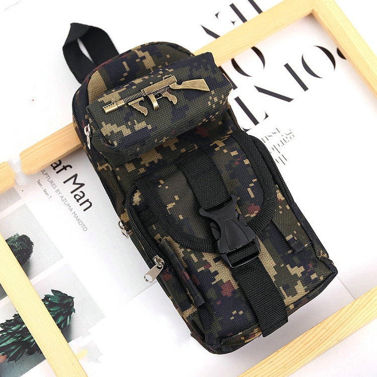 Army Fan Pencil Case Men's Canvas Pencil Case