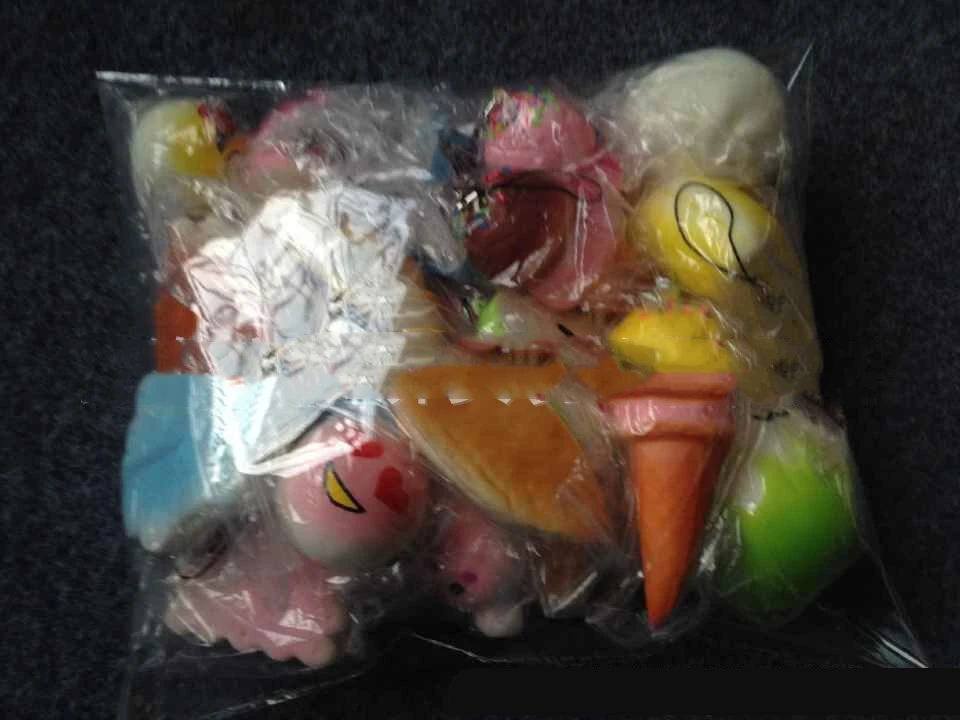 Toy Simulation Bread Cake Strawberry Panda Random Style Squeeze Music