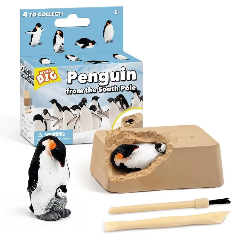 Children's Creative New DIY Mining Penguin Pirate Treasure Gems