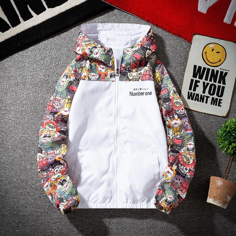 Camouflage Jacket Korean Style Splicing Coat