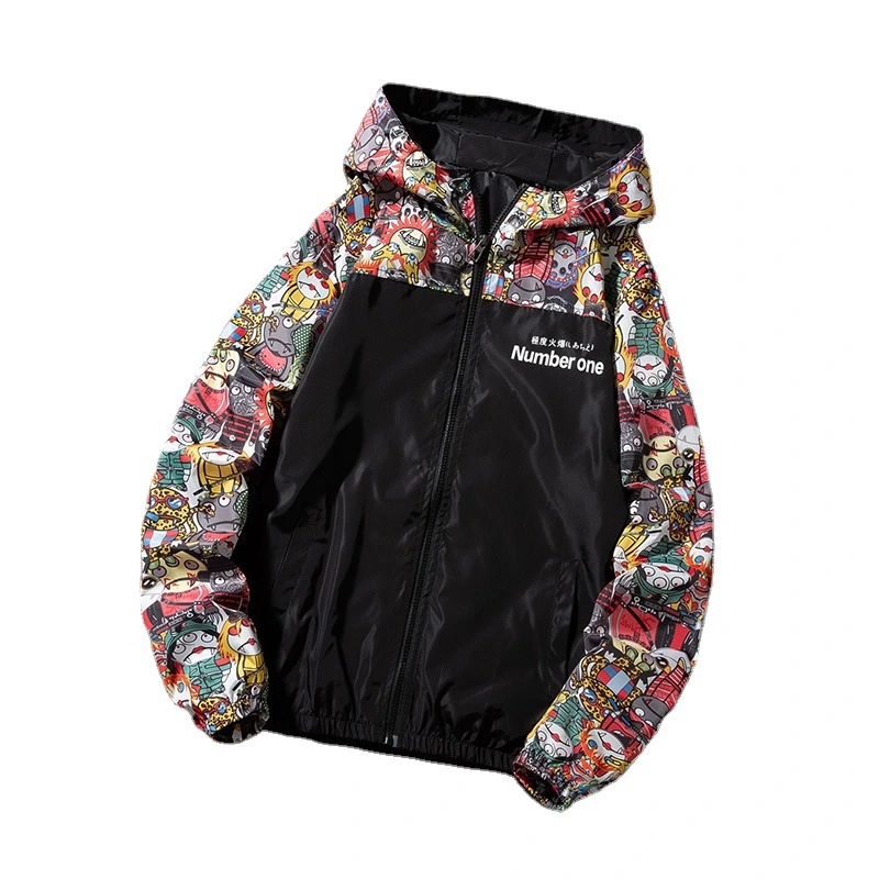 Camouflage Jacket Korean Style Splicing Coat